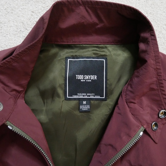 Todd Snyder Harrington Jacket in Burgundy - Picture 8 of 10